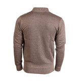 Argyle Ballantrae Jumper Half Zip Brown Melange