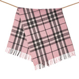 Wool Blend Tartan Knee Blanket Thomson Pink