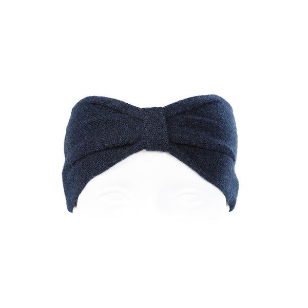 100% Cashmere Plain Ladies Headband Astral