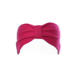 100% Cashmere Plain Ladies Headband Fuchsia