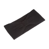 100% Cashmere Plain Ladies Headband Black