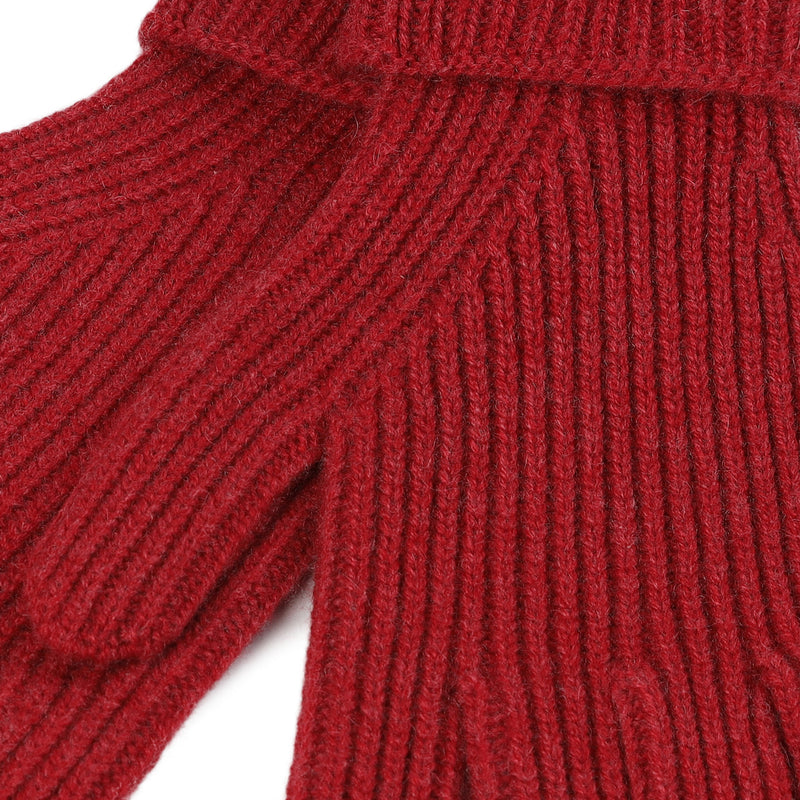 100% Cashmere Gents Rib Glove Brick