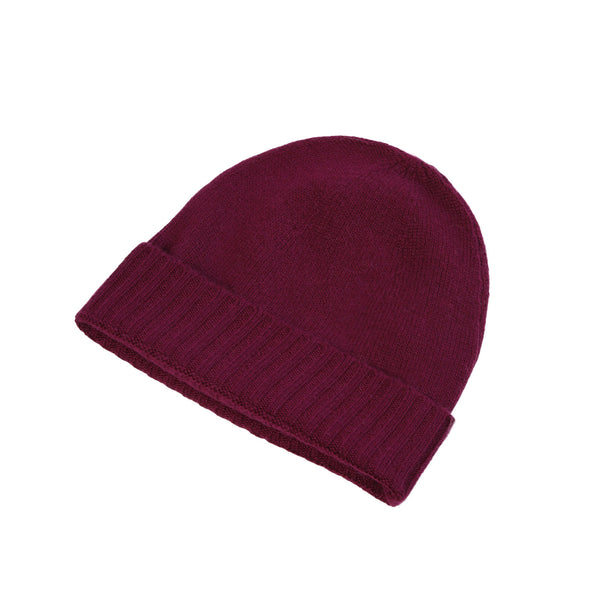 Plain Knit Ladies Beanie Rib Turn Up Eminence