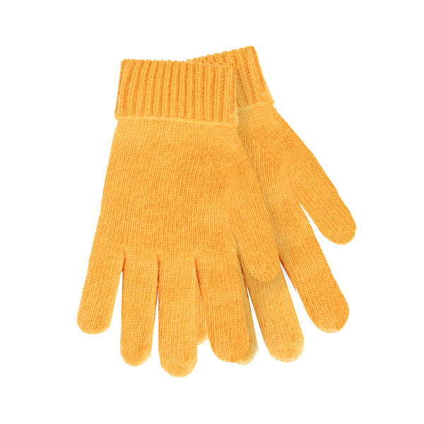 Ladies Plain Lambswool Mix Glove Ochre