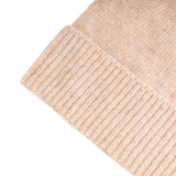 Ladies Plain Lambswool Mix Beanie Sand