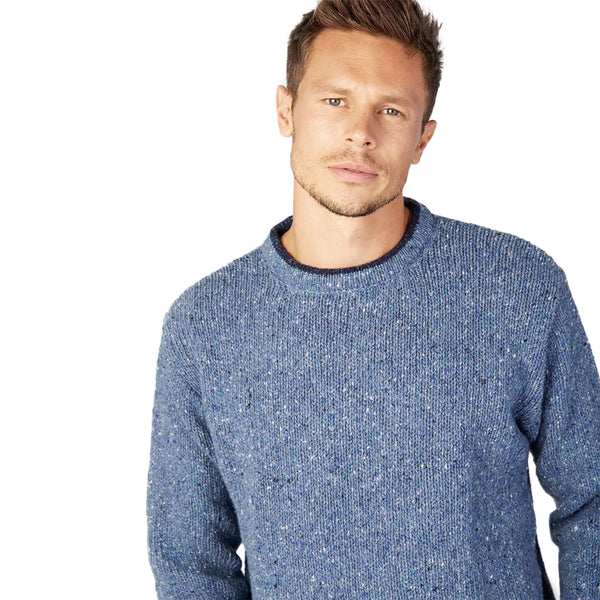 Gents Roundstone Pullover Blue Ocean