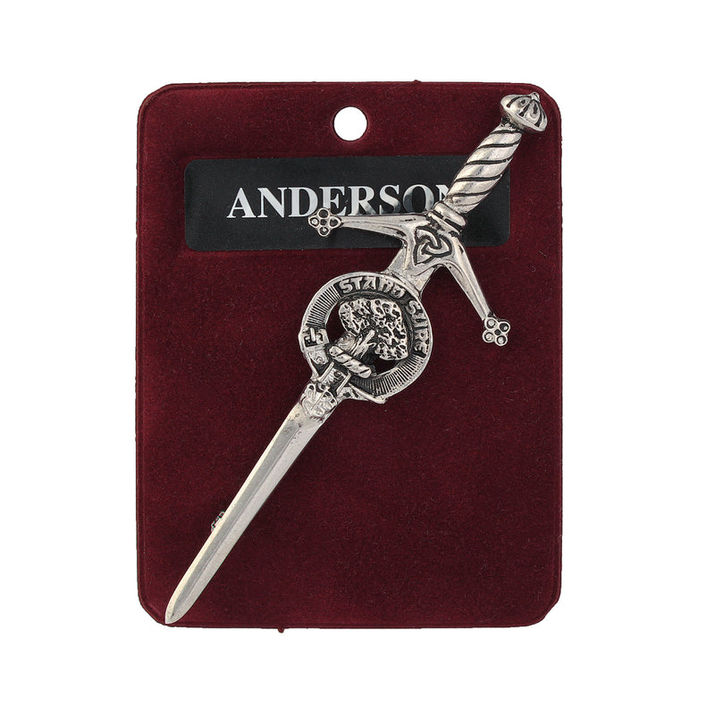 Art Pewter Kilt Pin Scotland Map