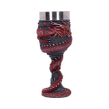 Dragon Coil Goblet Red 20Cm