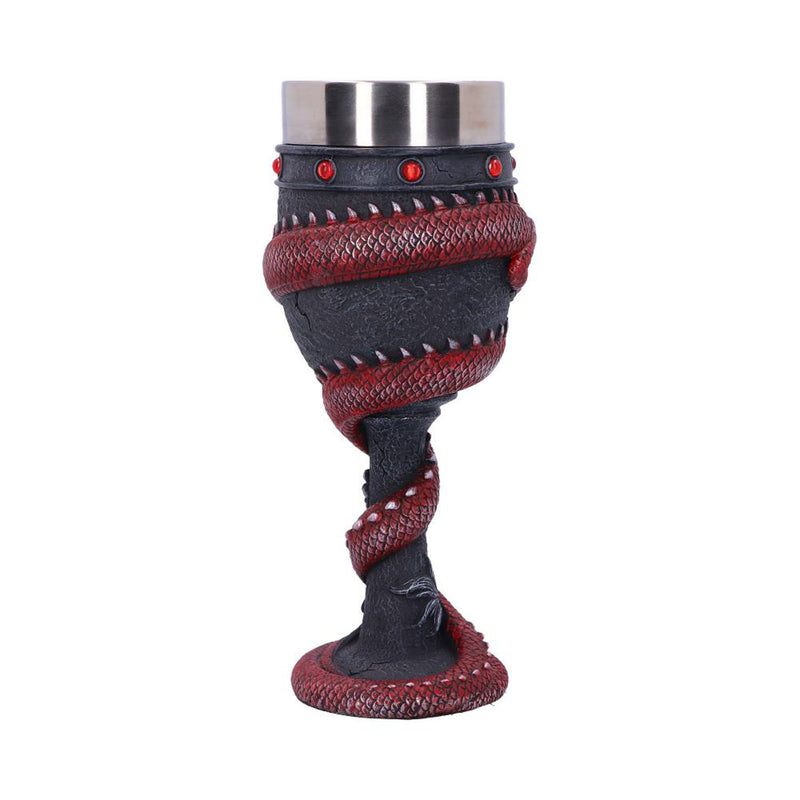 Dragon Coil Goblet Red 20Cm