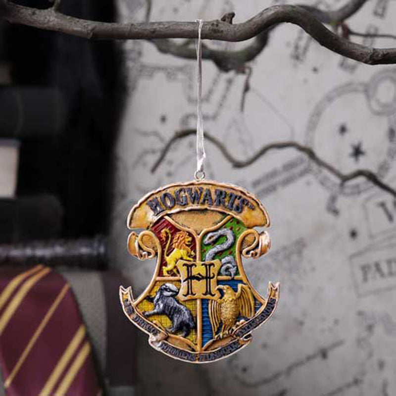 Hp Hogwarts Crest  Hanging Ornament 8Cm