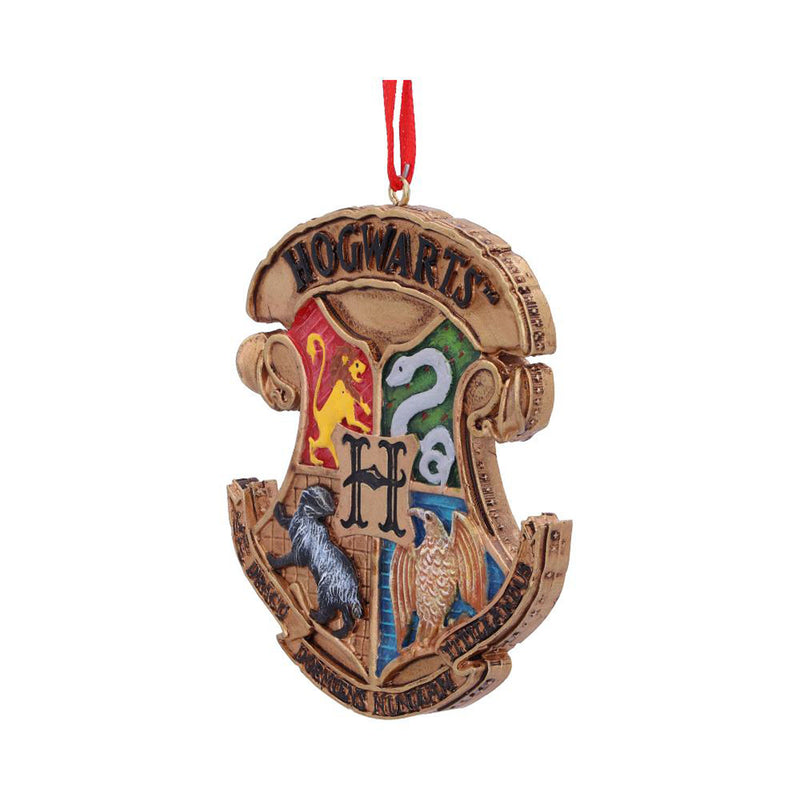 Hp Hogwarts Crest  Hanging Ornament 8Cm