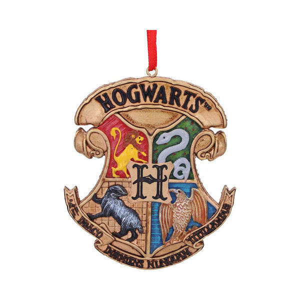 Hp Hogwarts Crest  Hanging Ornament 8Cm