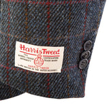 Men's Barra Harris Tweed Jacket Blue Red Check