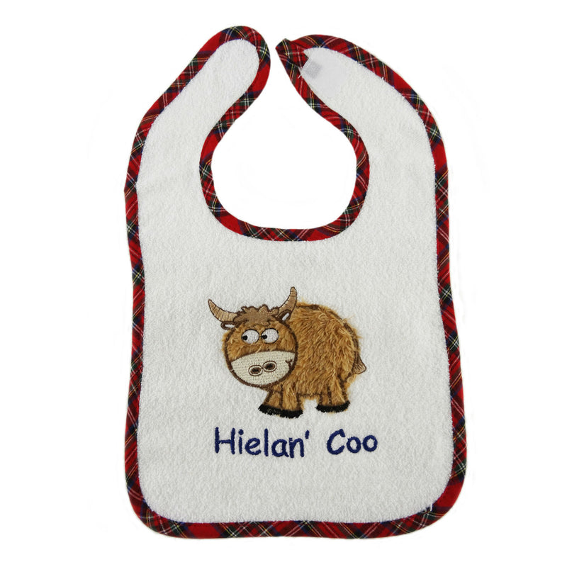 Babies Bib - Tartan Heilan' Coo