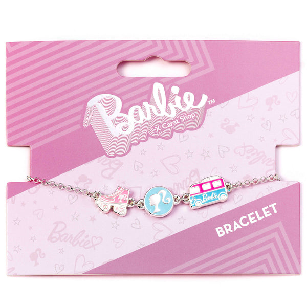 Barbie Charm Bracelet 3 Fun Charms  - Si