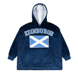 Edinburgh Flag Adult Blanket Hoodie