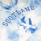 Scotland Map Tiedye Adult Blanket Hoodie