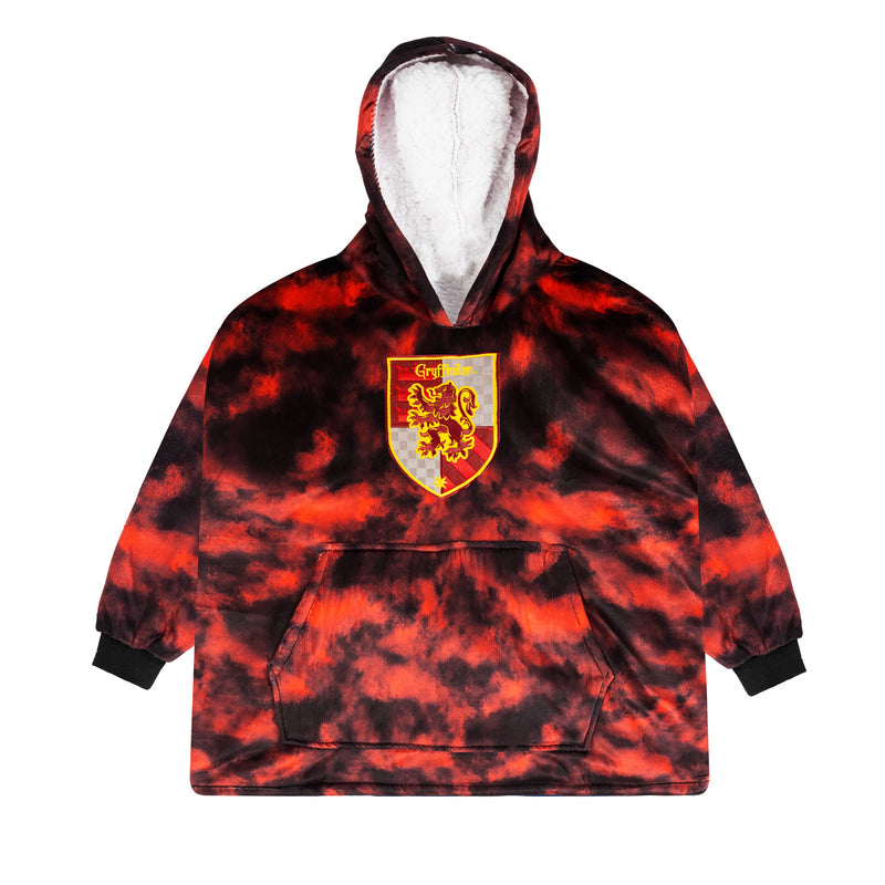 Gryffindor Tie-Dye Kids Blanket Hoodie