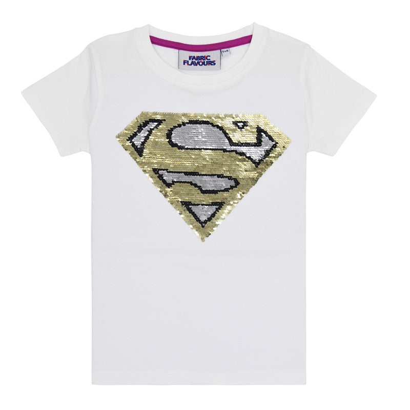 Supergirl Flip Sequin Tee