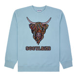 Colourful Highland Cow Embroidered Sweat