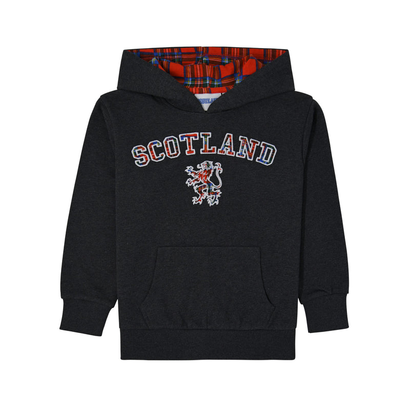 Kids Scotland Lion Tartan Hoodie