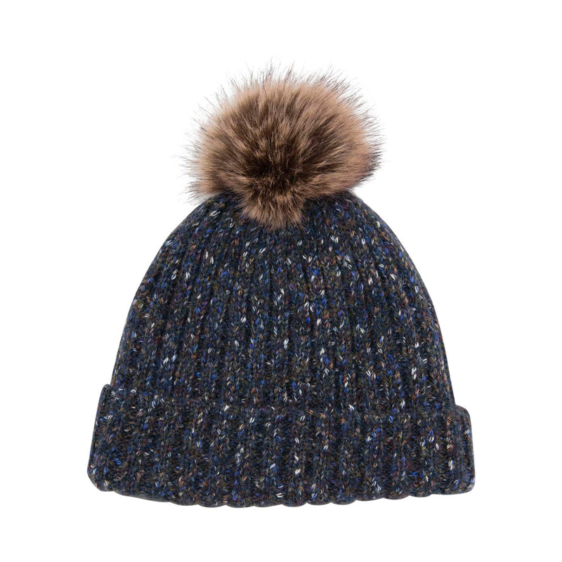 Heritage Donegal Rib Lined Pom Pom Hat