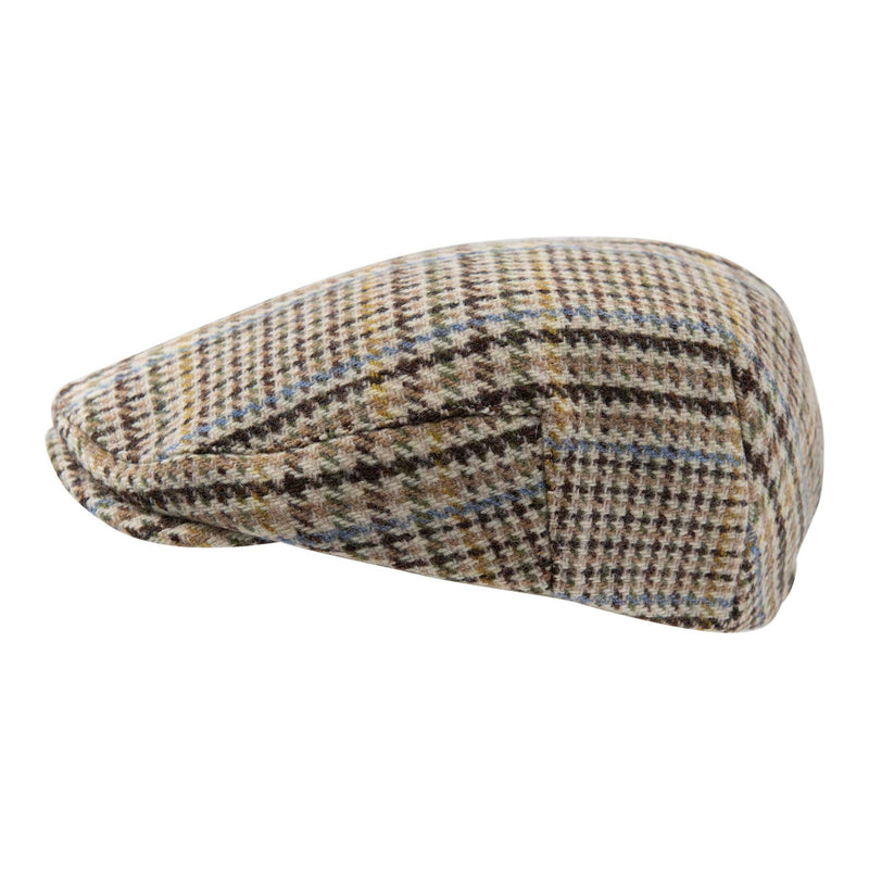 Mens Jumbo Herringbone Flat Cap