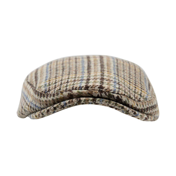 Mens Jumbo Herringbone Flat Cap