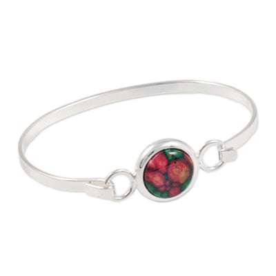 Heathergem Circle Silver Plated Bangle