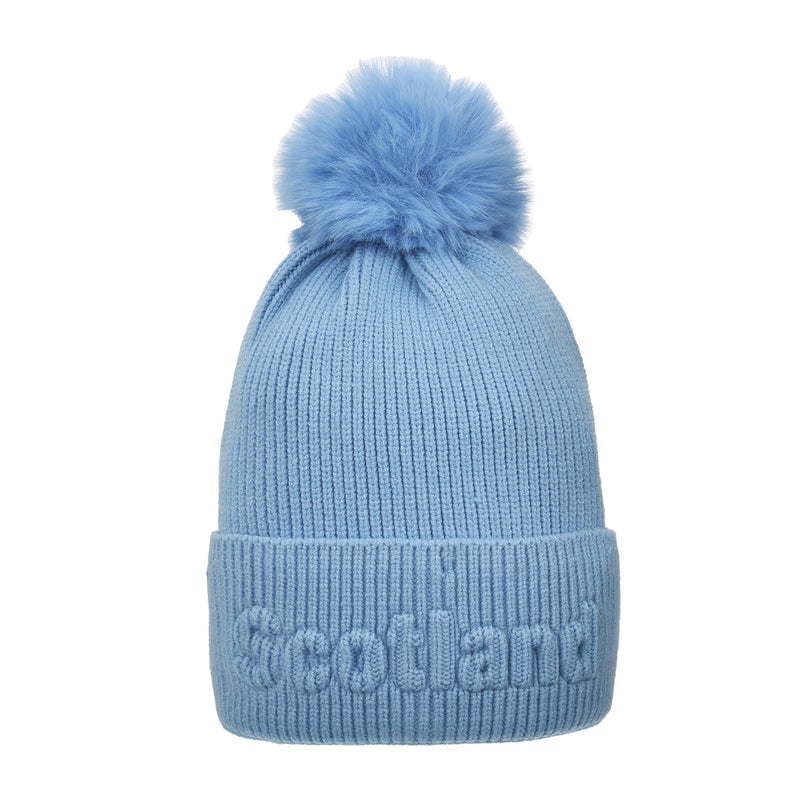 Bird Scotland Turnup Pom Beanie