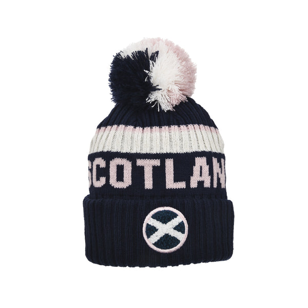 Liz Scotland Saltire Chunky Pom Beanie