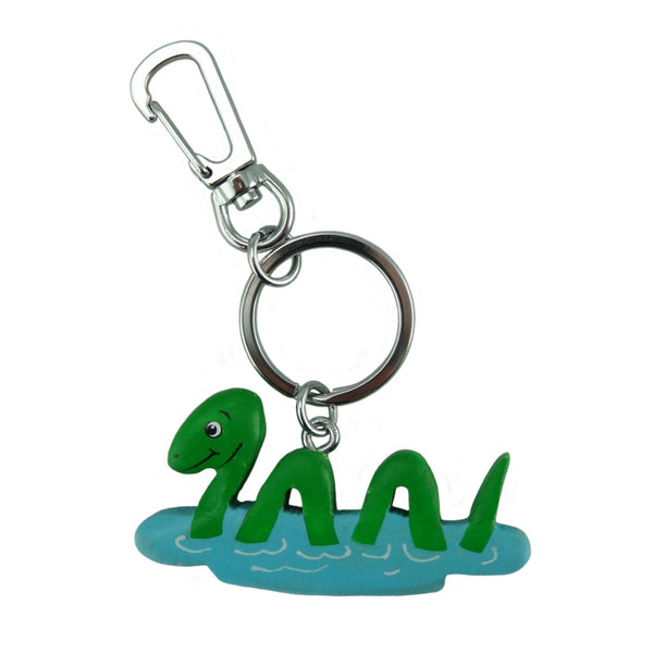 Wooden Nessie Keyring