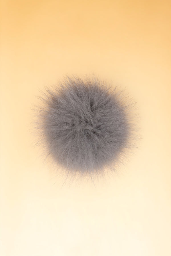 100% Real Fur Pom Pom Concrete