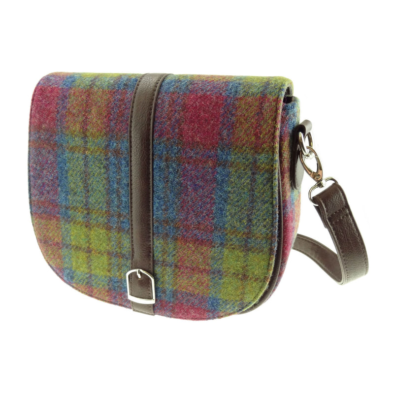 Harris Tweed Ladies Shoulder Bag - Beauly Multi Colour Tartan