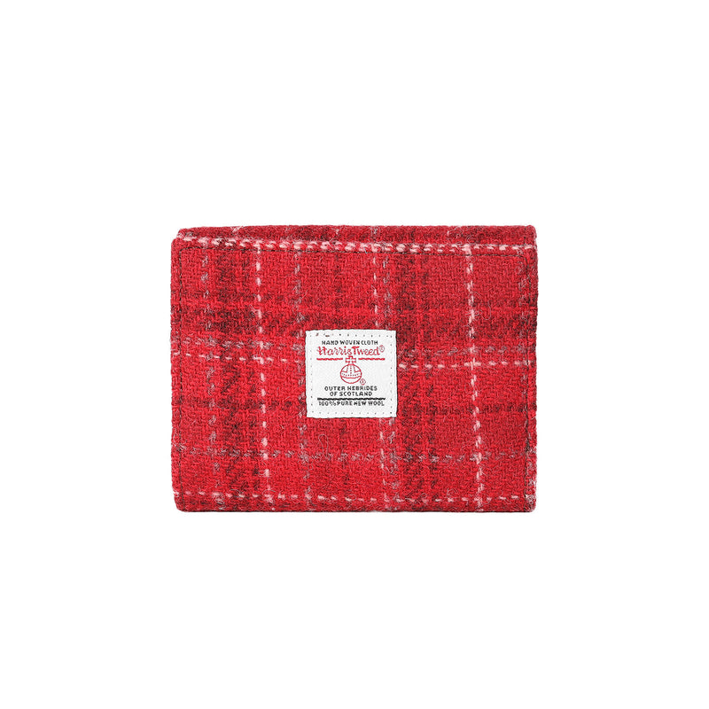 Harris Tweed Wallet - Jura Red Check