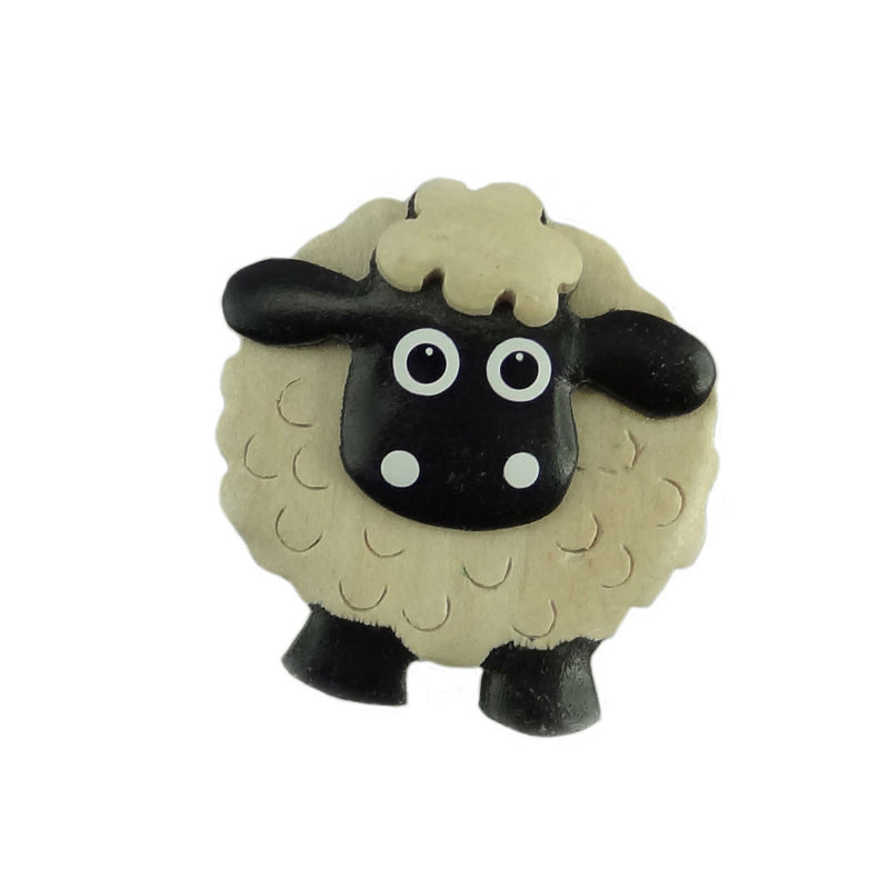 New Wooden Black Face Sheep Magnet