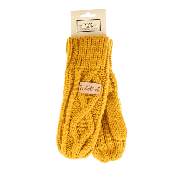 Aran Cable Mitts