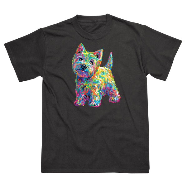 Westie Dog Spike Adults Tshirt