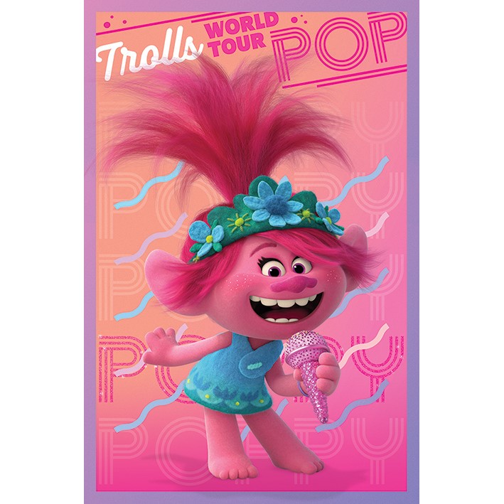 Trolls World Tour Poppy Poster – Tartan Weaving Mill