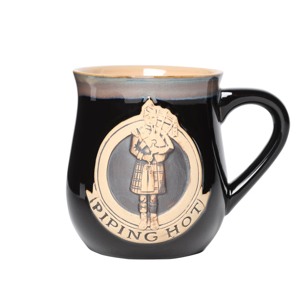 Stoneware Mug With Piper Black