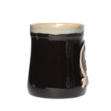 Stoneware Mug With Thistle Black