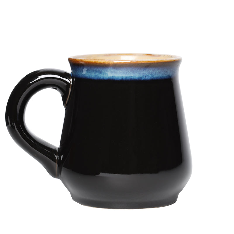 Stoneware Mug With Highland Cow Black