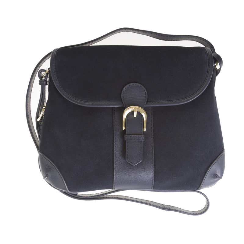 Suede Med Body Bag Navy