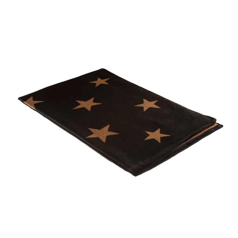 Super Soft Star Scarf Black/Beige