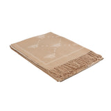 Supersoft Bee Scarf (With Tassels) Light Beige