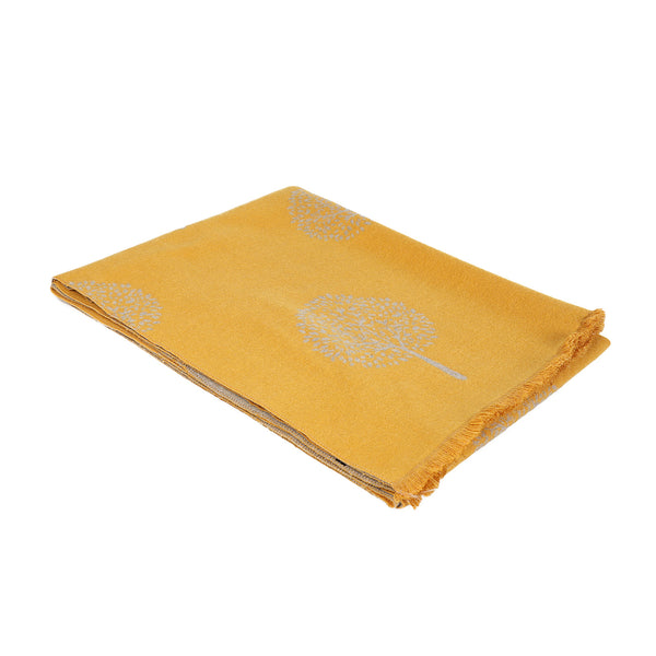 Supersoft Tree Of Life Scarf Ochre