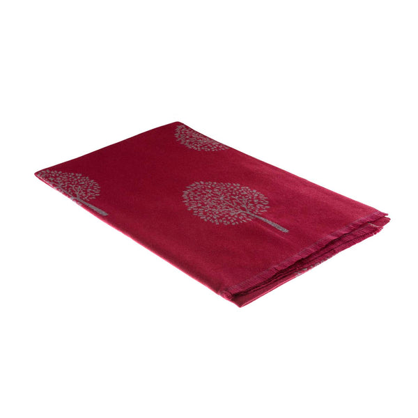 Supersoft Tree Of Life Scarf Burgundy