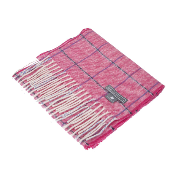 100% Cashmere Solid Scarf Saxifrage Pink