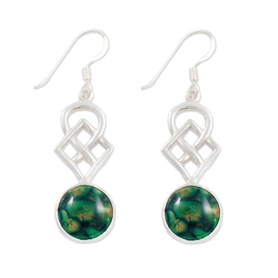 Heathergem Celtic Silver Earrings Se30