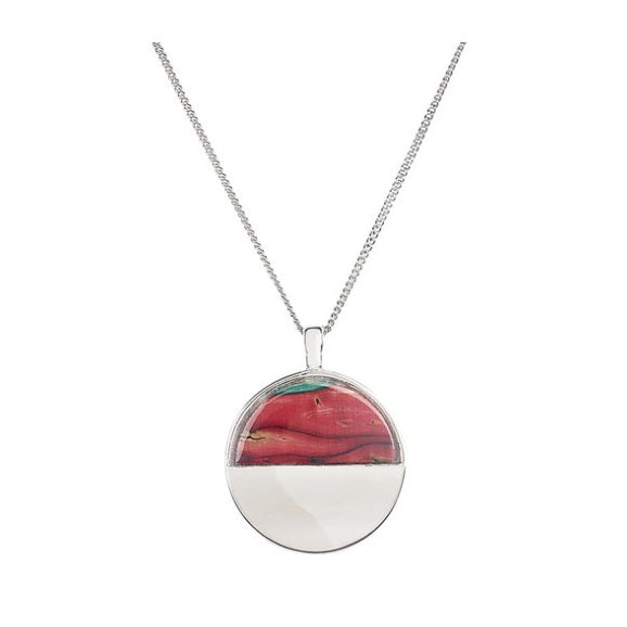 Skye Silver Round Pendant